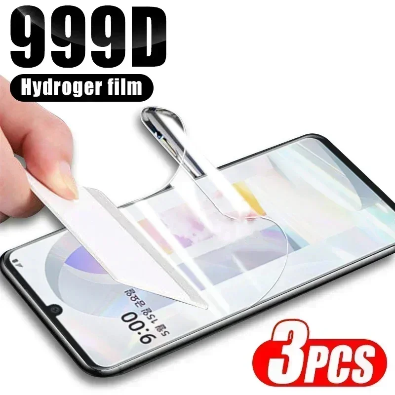 3Pcs Hydrogel Film For LG Velvet / LG G9 LM-G900N LM-G900EM LG Wing 5G Full Cover Screen Protector Protective Film