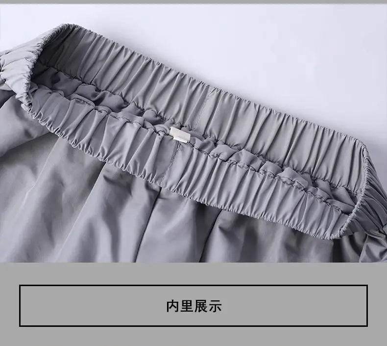 Retro Japanese bloomers women's summer loose and thin elastic high waist drape versatile casual ice silk wide-leg pants skirt
