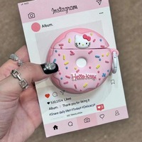 New Kawaii Hello Kitty Airpods Case Applies To AirPods 1 2 3 Pro Pro2 Silicone Drop Resistant Headphone Case Women Birthday Gift