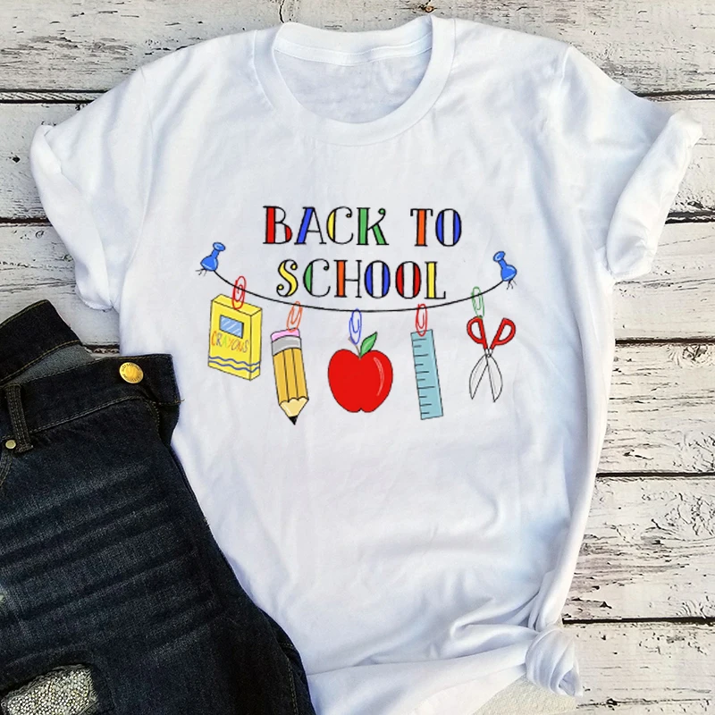 

Back To School T-Shirt School Shirt Gift for Students Funny Shirt First Day To School Tee Back To School Women Clothing
