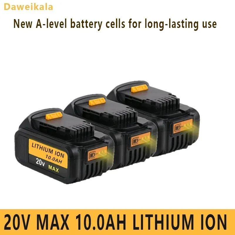 

New 100% Original 10000mAh 20V for Dewalt Power Tool Battery DCB206 20V 10.0Ah Battery DCB206 20V Battery DCB205 DCB204-2