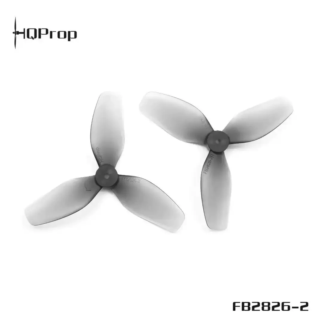 HQProp FB2826-2 2.8 Inch 3-Blade Transparent Grey PC Propeller 2CW+2CCW Special for FPV Drone Football Blades