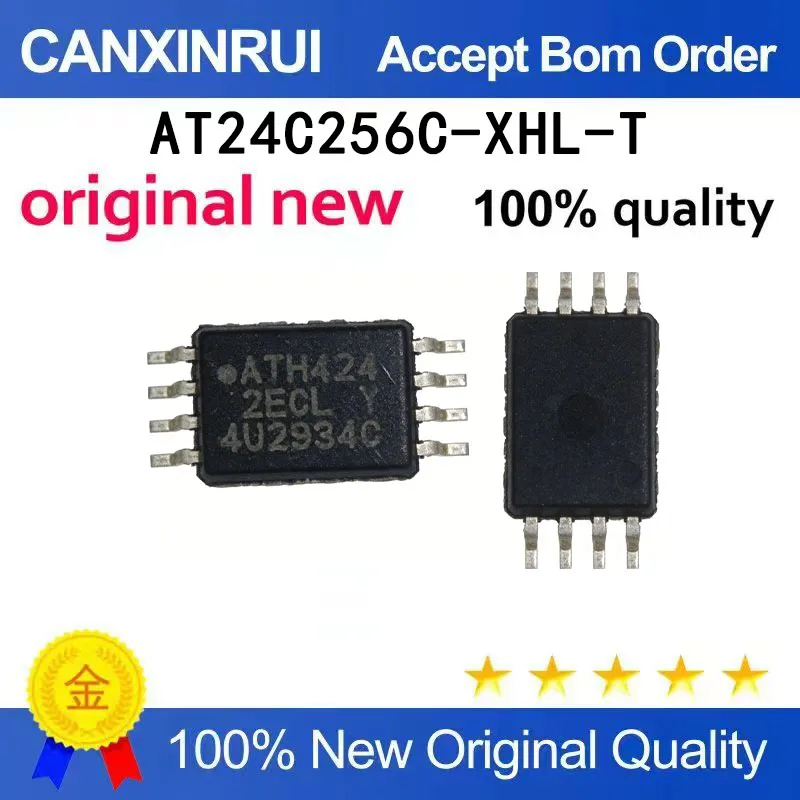 

(5-100 PCS) New AT24C256C-XHL-T silk screened 2ECL memory chip TSSOP-8