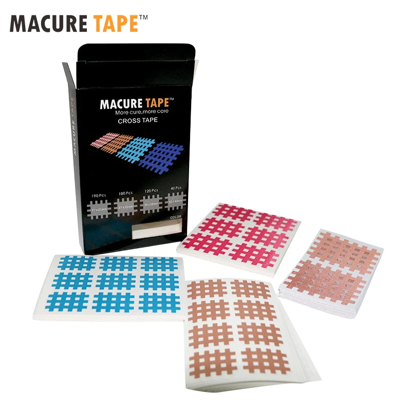 Macure Tape 20 Pcs  Healthcare Cross Tape Kinesiology Sports Kinesiology Tape Medical Muscle Support Kinesiologia Outdoor Taping