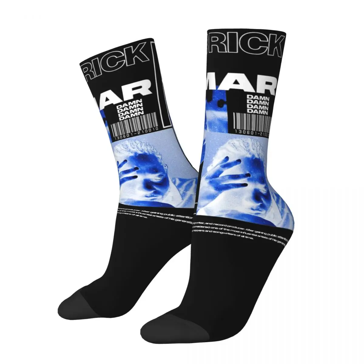 

Kendrick Lamar Hip Hop Design Crew Socks Merch for Male Cozy Stockings