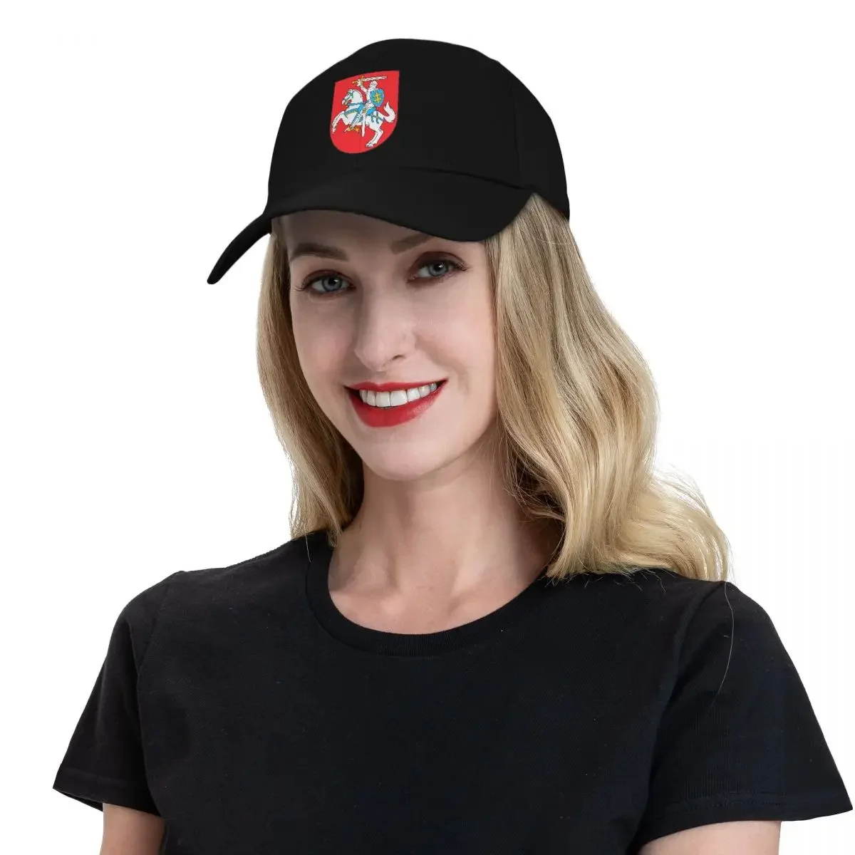 Lietuva Herb Zabawne Baseball Męskie Czapki Poliestrowe Regulowany Kapelusz Moda Casual Cap Truck driver Hat