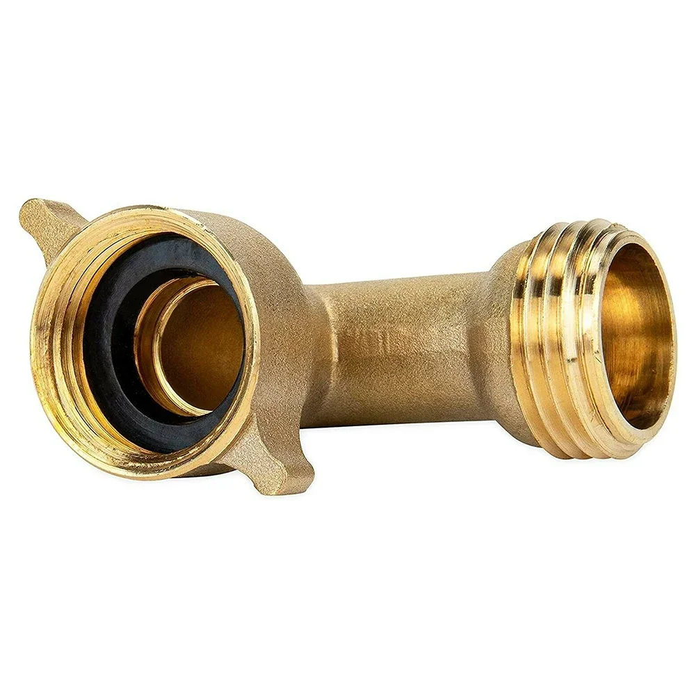 1pcs Water Hose 90 Degree Angle Elbow RV Camco Trailer Brass Elbow Pipe Fitting Connector Coupler Travel Camper Part Accessories