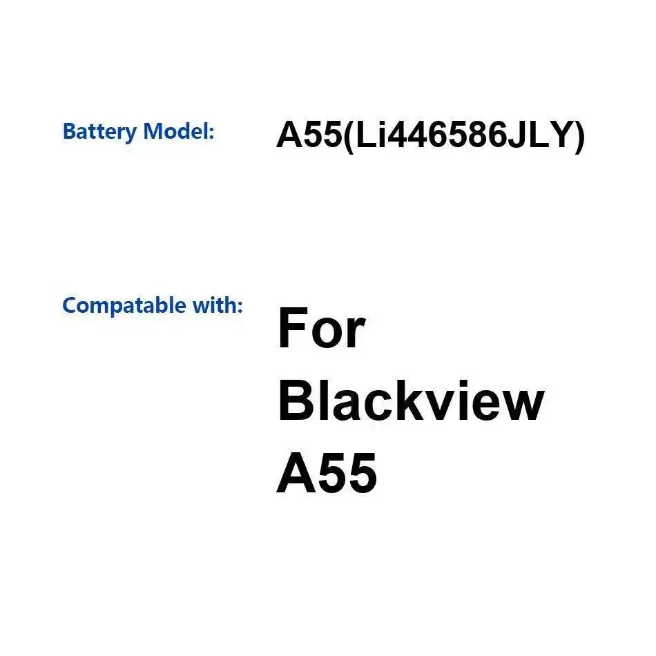 

Для Blackview A55 Li446586jly аккумулятор мобильного телефона прочный 4780 мАч надежная замена