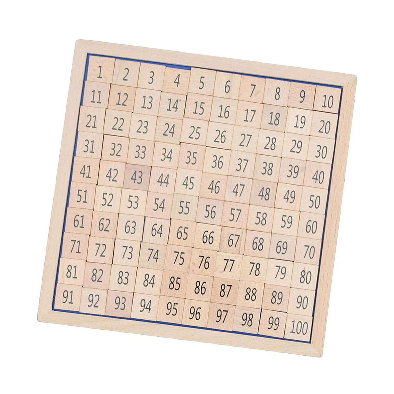 Wooden Addition Table Board 1 ~ 100 Numbers Multipurpose for Holiday Kindergarten