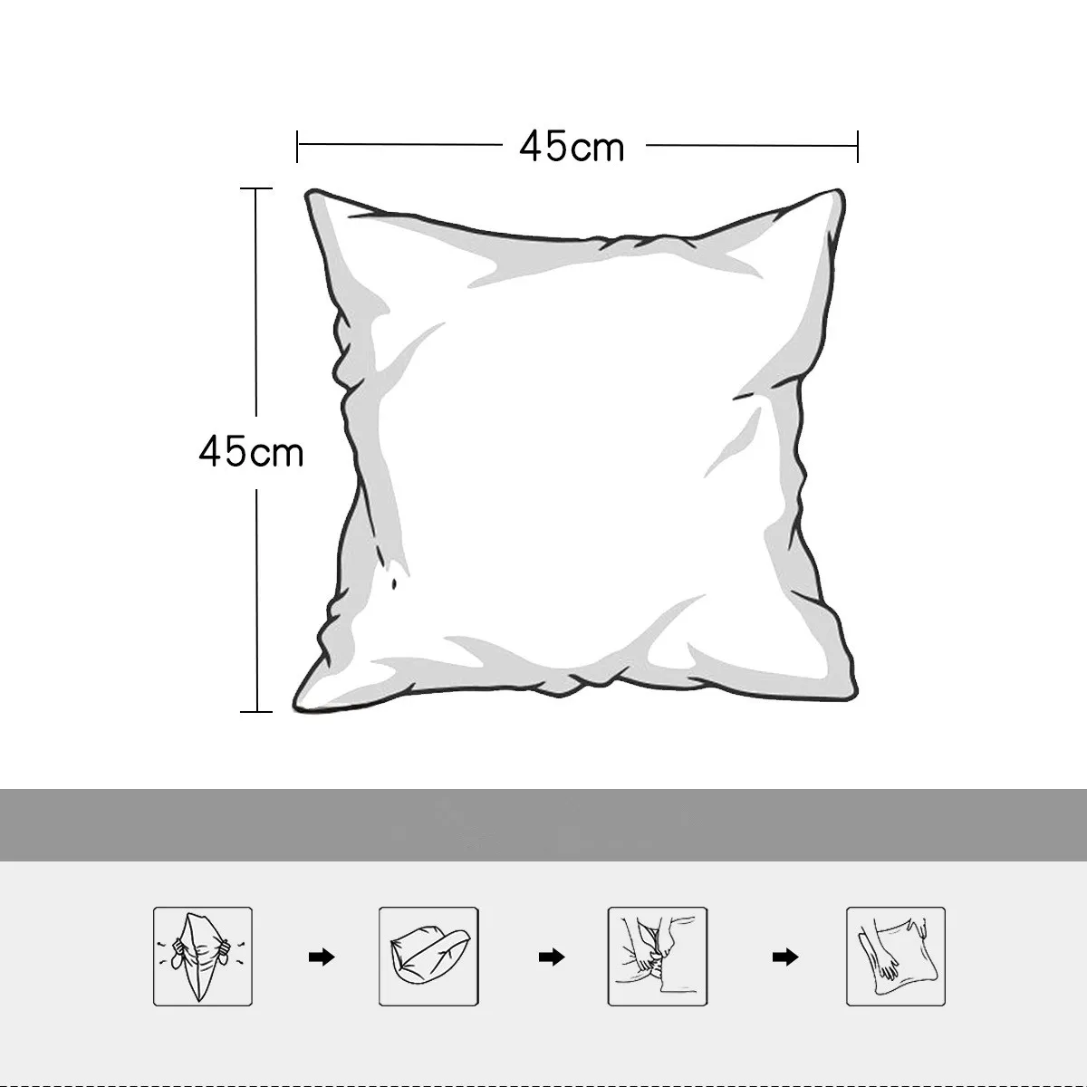 Solid Color Seersucker Pillow Case Decorative Elastic Cushion Covers For Living Room Home Cushion Cover 45x45cm