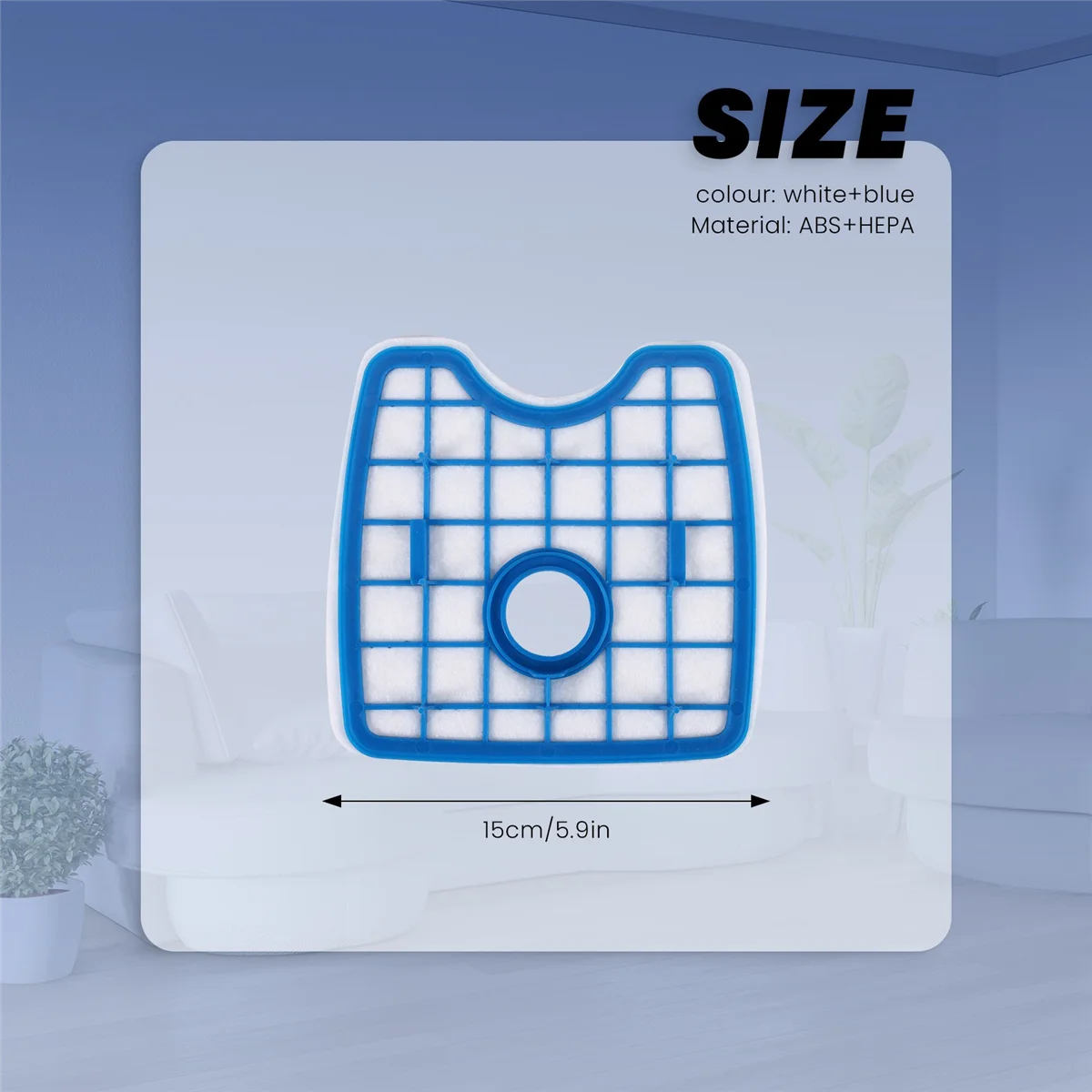 T27C for Philips FC8820 FC8810 FC8812 FC8822 FC8830 FC8832 FC8932 Robot Vacuum Cleaner HEPA Replacement Filters Parts