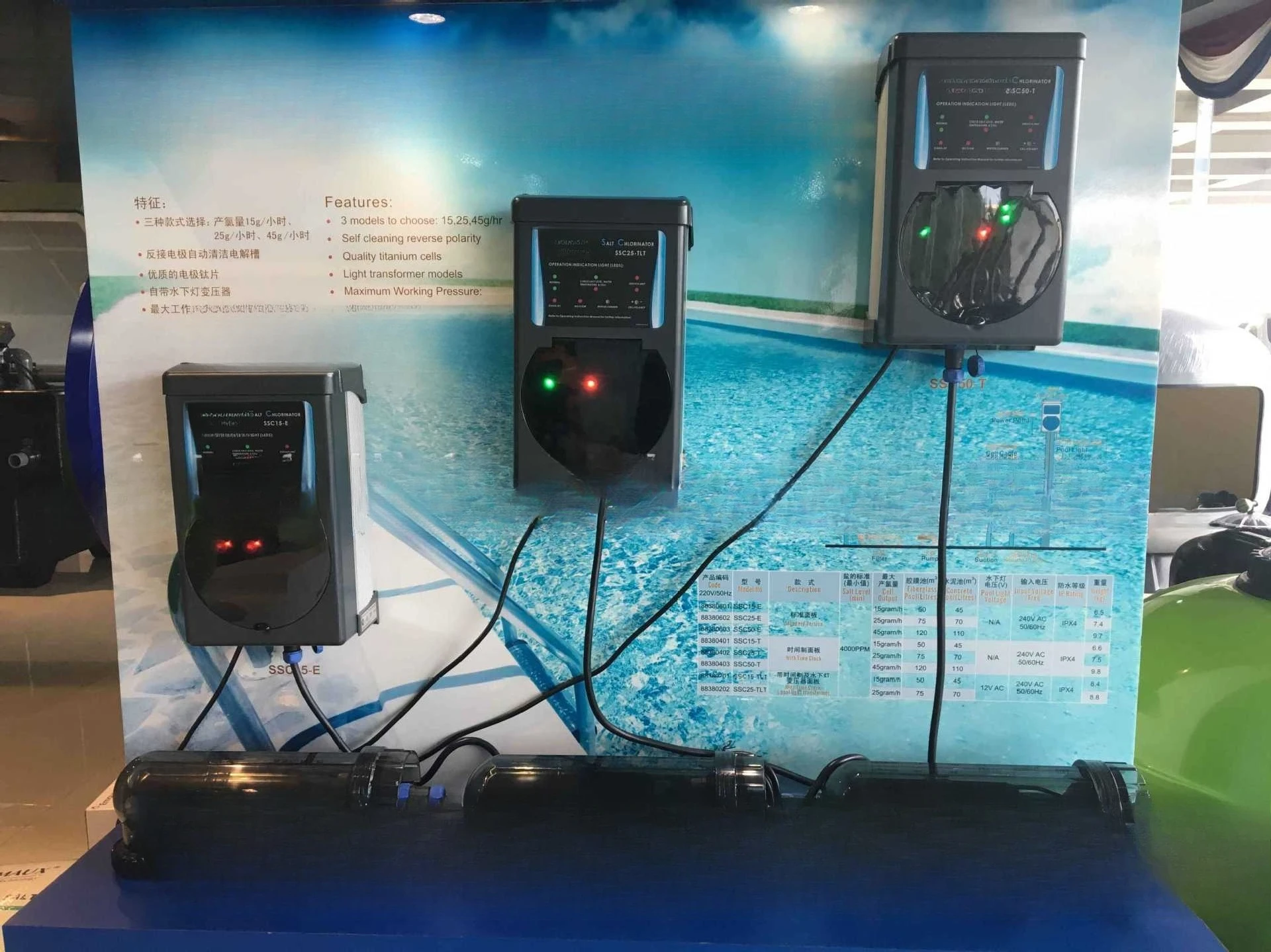 

Высококачественный портативный хлоратор соленой воды для спа и бассейна