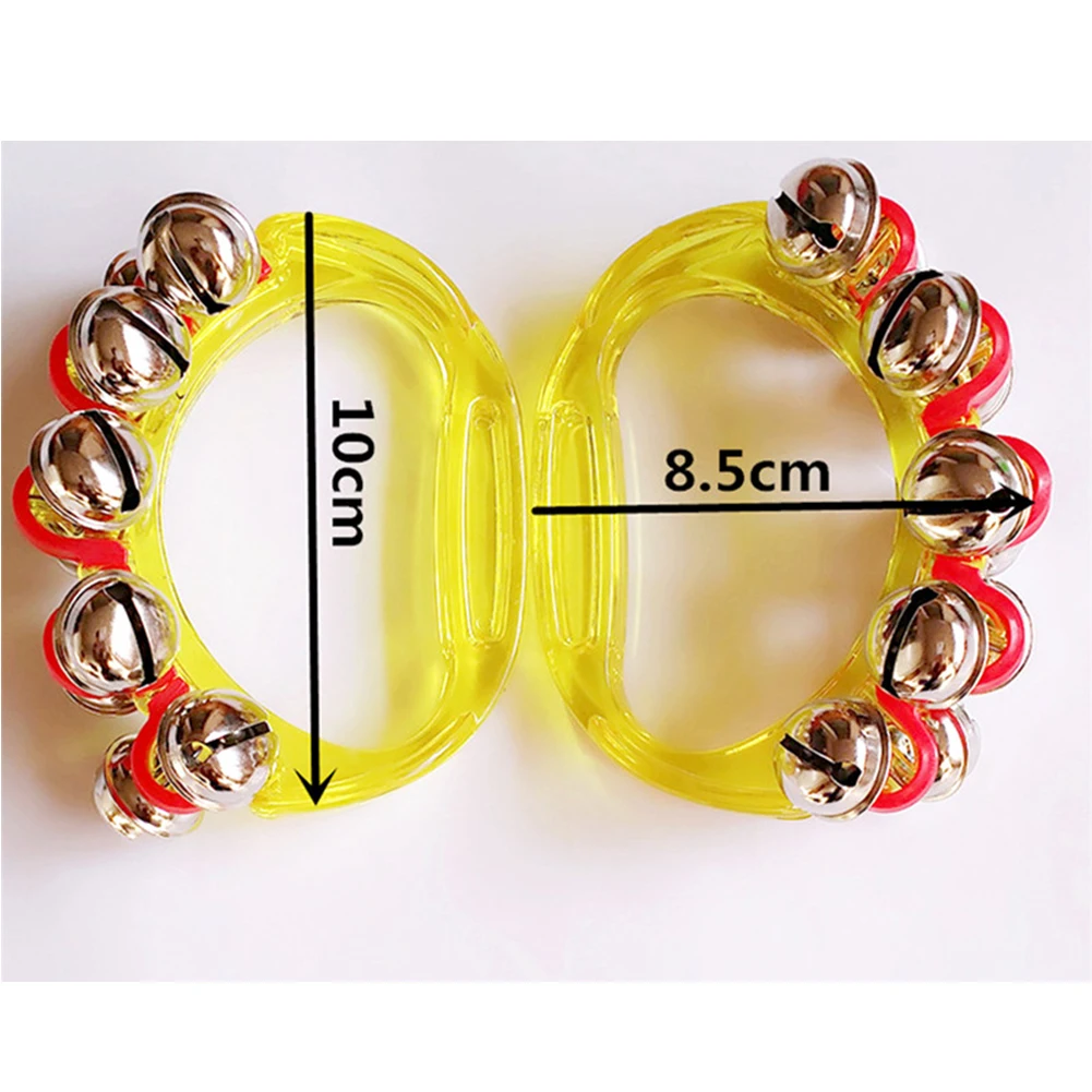 أجراس شفافة قرع اليد ، جلجل حشرجة مزلقة ، Handbell ، آلة موسيقية ، ألعاب تعليمية ، Orff Handbell ، 10 #2