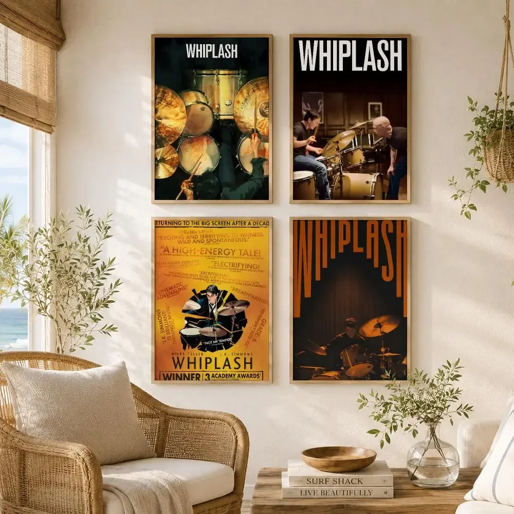 Movie W-Whiplash Painting Calligraphy High-Quality Canvas Wall Mural Crease-Free For Living Room Bedroom Interiors