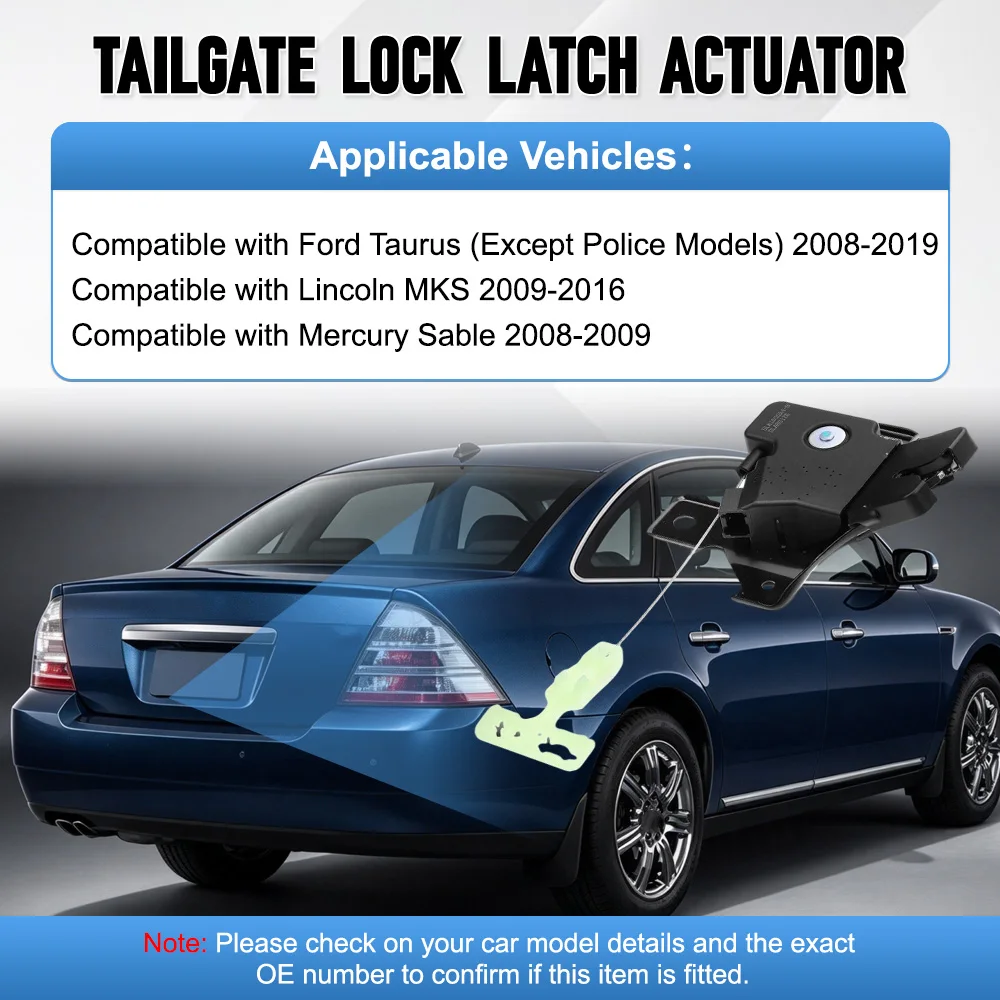 DA5Z5443200A 8G1Z5443200A Rear Trunk Tailgate Latch Lock Actuator Ford Taurus 2008-2019 Lincoln MKS 2009-2016 Mercury Sable