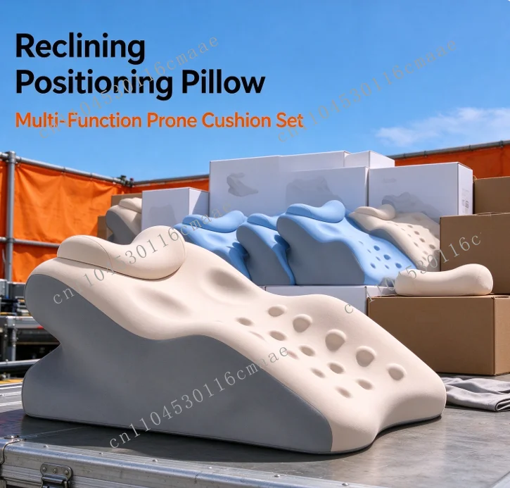 Multifunctional positioning pillow, prone support pad, diagonal pillow set with small pillow for body support and relaxation