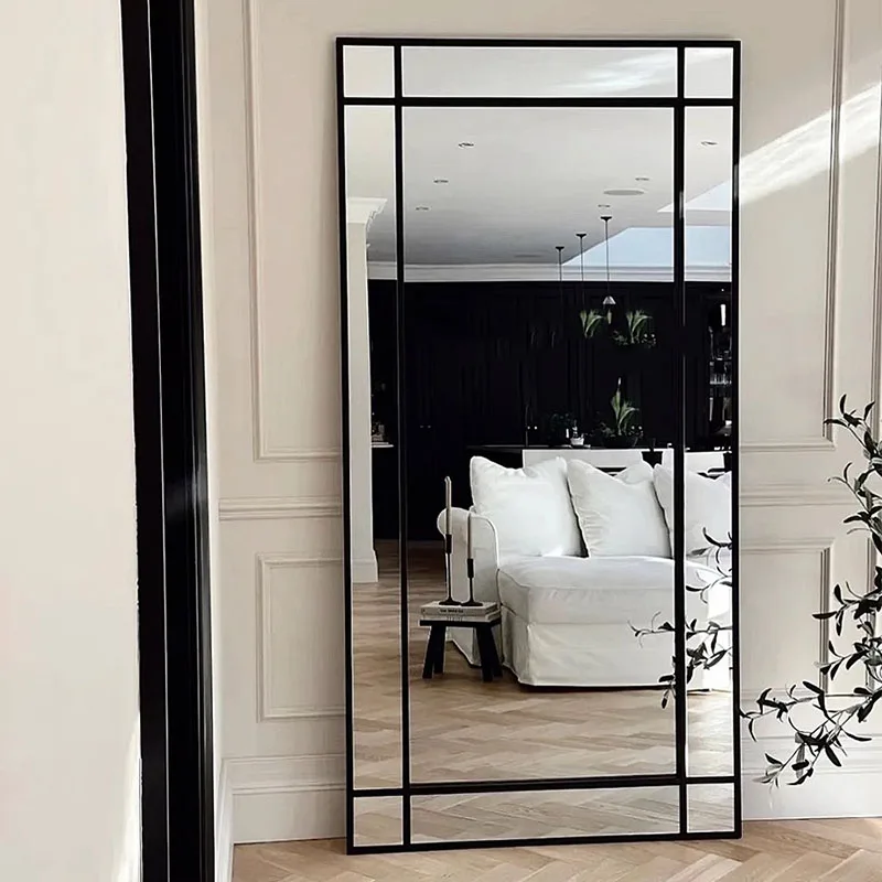 

Rectangle Makeup Mirror Living Room Glass Bedroom Aesthetic Mirror Shower Large Stained Espelho Para Banheiro Bedroom Decor