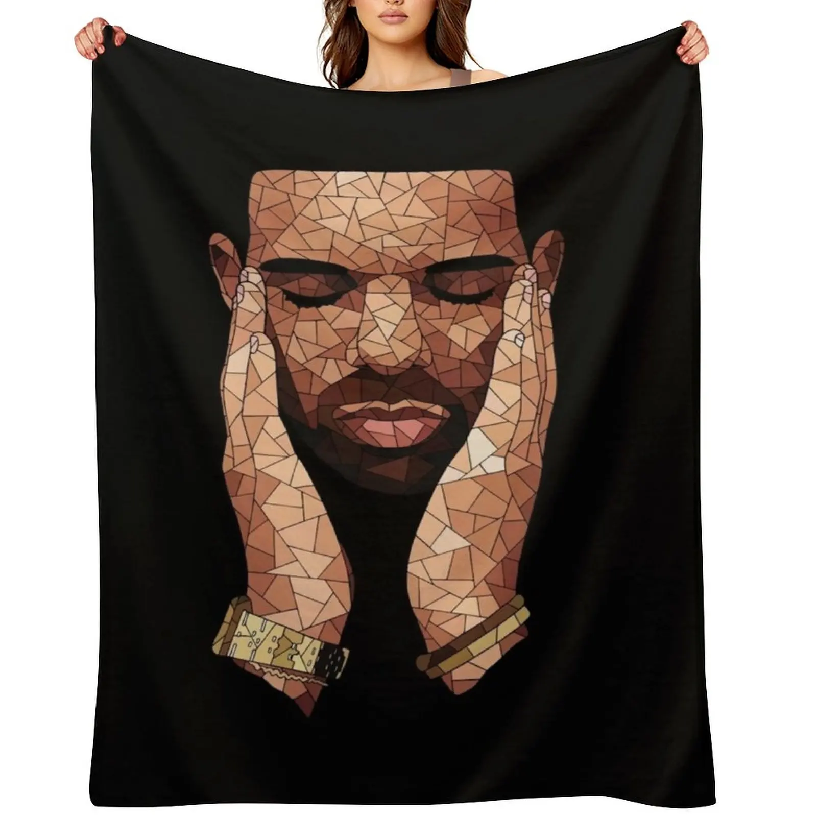 

Drake Rapper Throw Blanket Winter beds funny gift Hairys Tourist Blankets