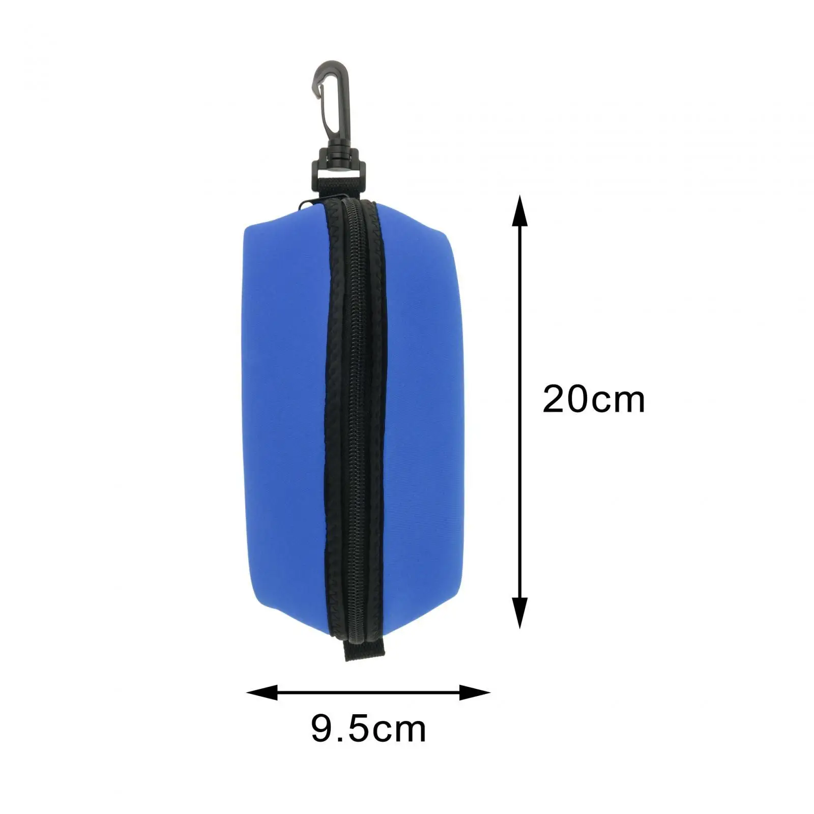 Snorkel Equipment Container Scuba Pouch with Zipper Protective Portable Diving Bag for Counterweight Belt
