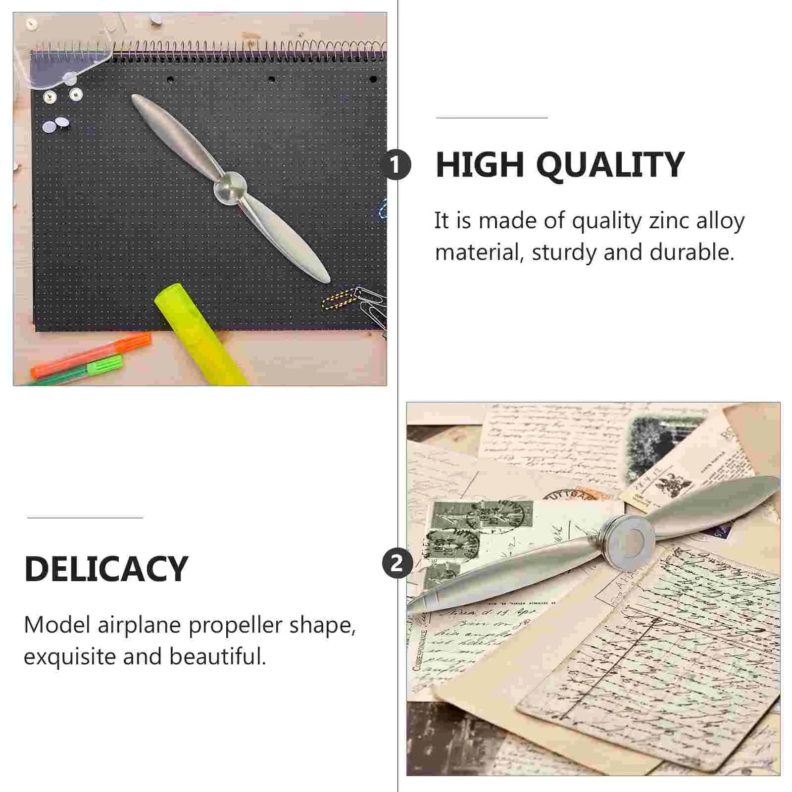 Envelope Opening Propeller Letter Opener Airplane Office Wrapping Paper Tool