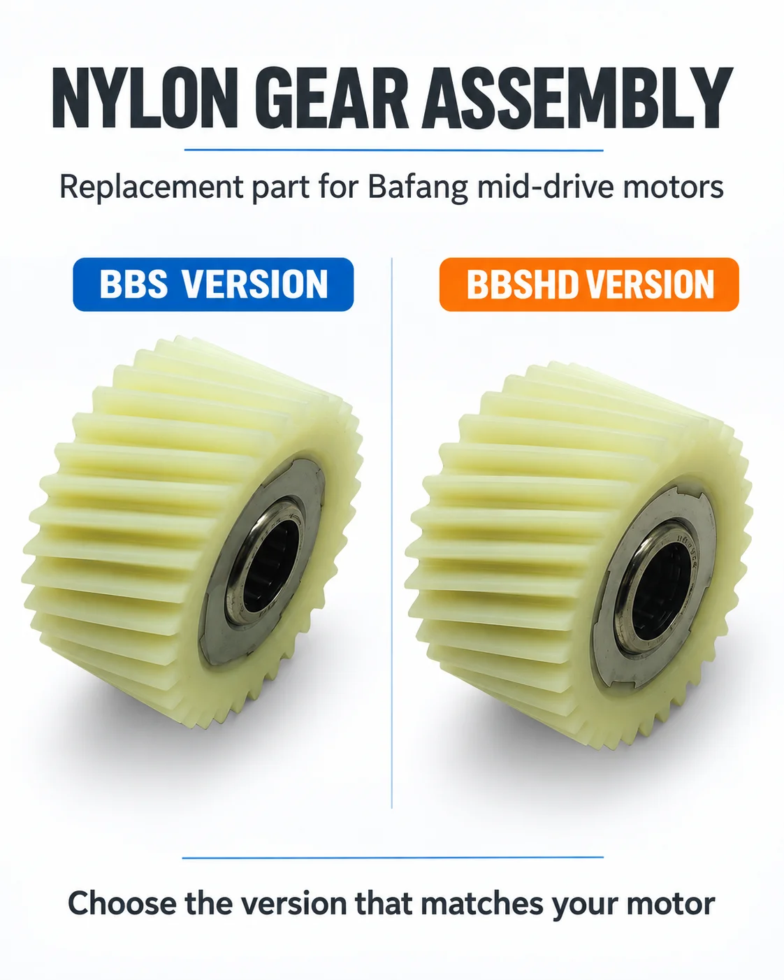 Ersatz-Nylon-Zahnradbaugruppe für Bafang BBS BBSHD 48V Mittelmotor für E-Bikes, Fahrradmotor-Reparatur-Ersatzteil – Detail 1
