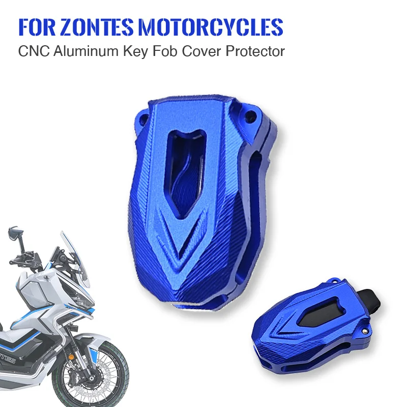 

for ZONTES 368D/E/G/M 350D/M 150D/M 125M 703F Motorcycle Accessories CNC Aluminum Key Fob Cover Protector Remote Control Shell
