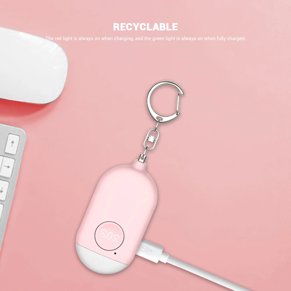 ZK30 130dB Alarm with LED Light Portable Emergency Self Defense Device