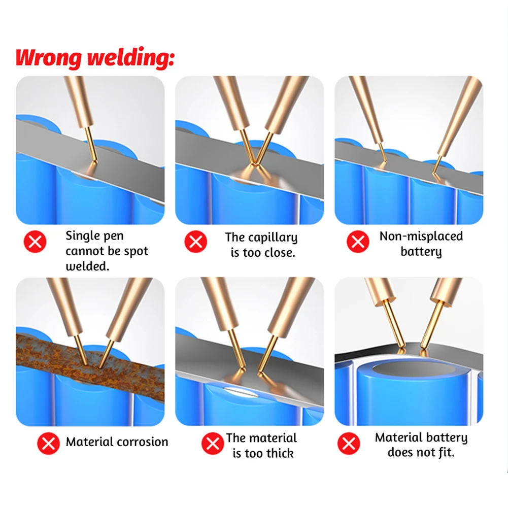 DIY Spot Welding Machine for 18650 Battery Handheld Spot Welding 99 Gear Adjustable Pen Automatic Weld Machine Accessory Tools