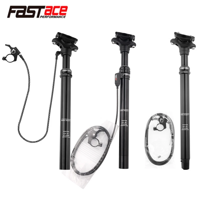 

FASTACE Height Adjustable Seatpost 27.2/30.9/31.6mm*440mm Internal/External Cable Bike Air Suspension Seat Post MTB Dropper