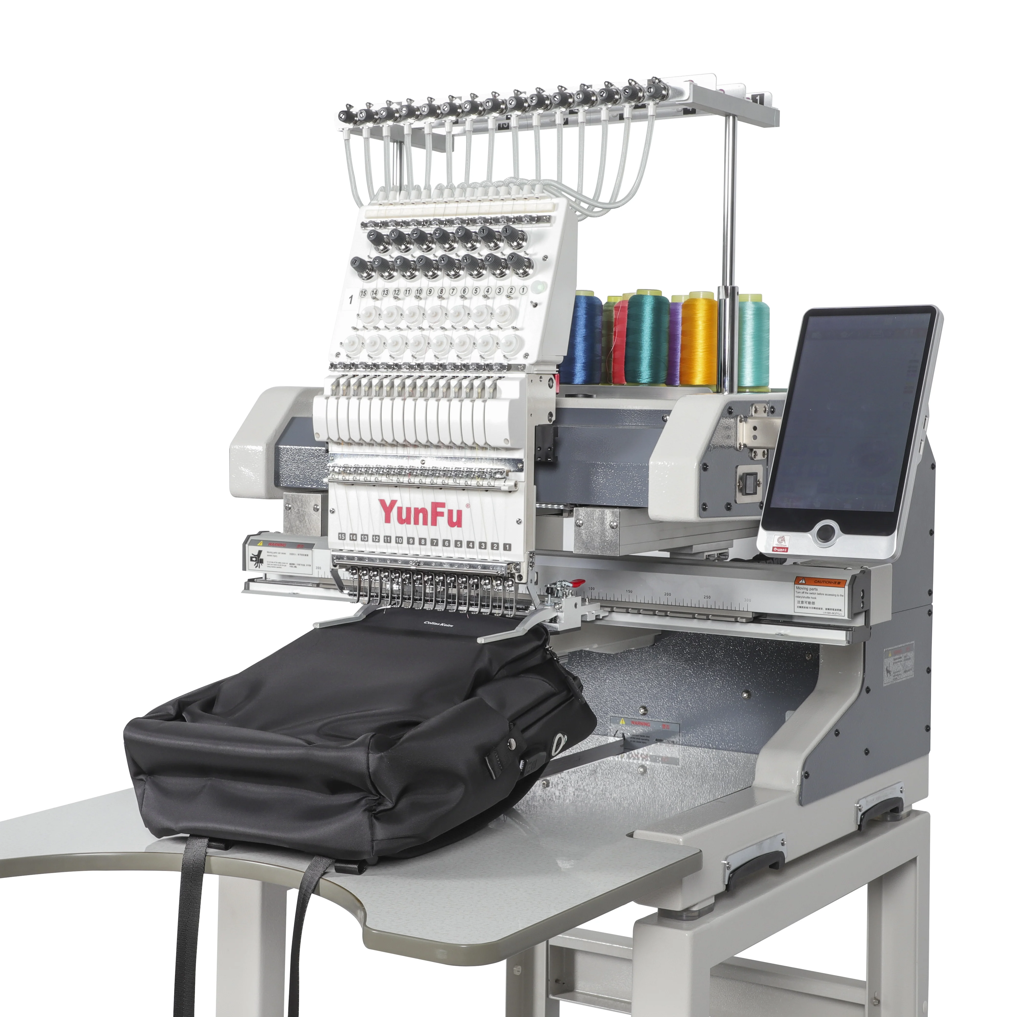 YunFu 2025 Original Commercial Cap Embroidery Machine 12 Needle Authentic 100% Gear Components Digital Custom Dahao Home Use