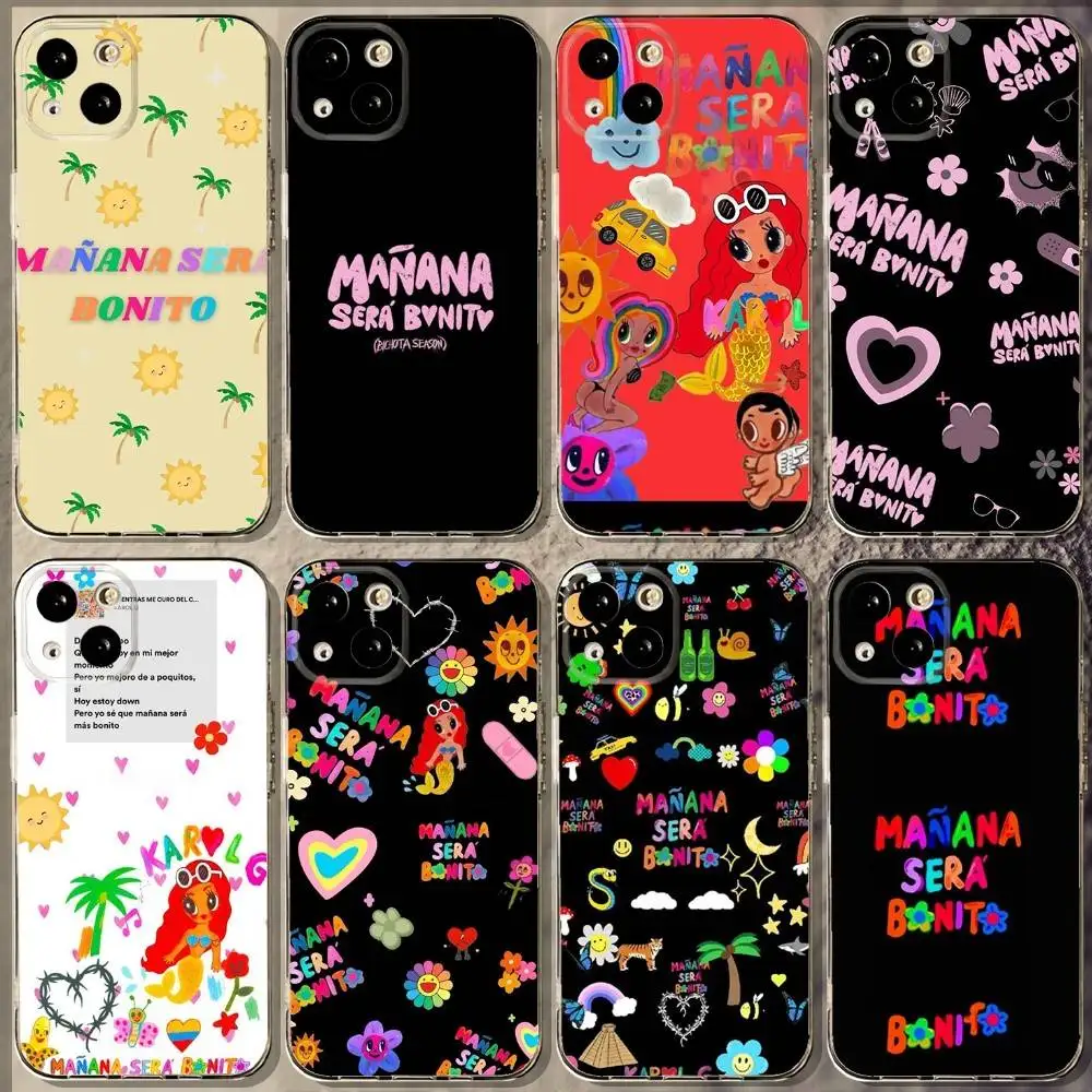 

M-Manana Sera Bonito Karol Phone Case For iPhone 16,15,14,13,12,11 Plus,Pro,Max,XR,XS,X,7,8 Plus,SE,Mini Soft Transparent Cover