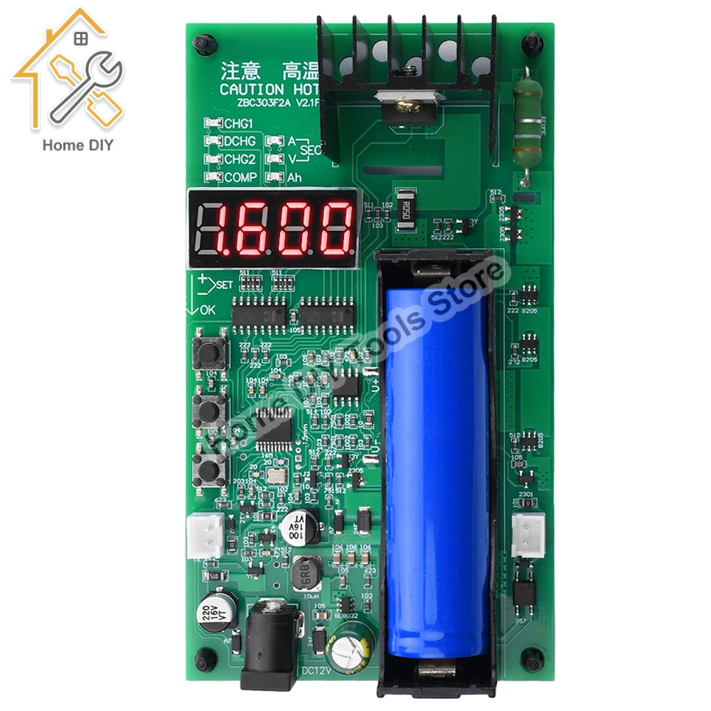 DC 12V 1A 18650 Lithium Battery Capacity Tester Automatic Charging Discharging Capacity Testing Electronic Load Tester