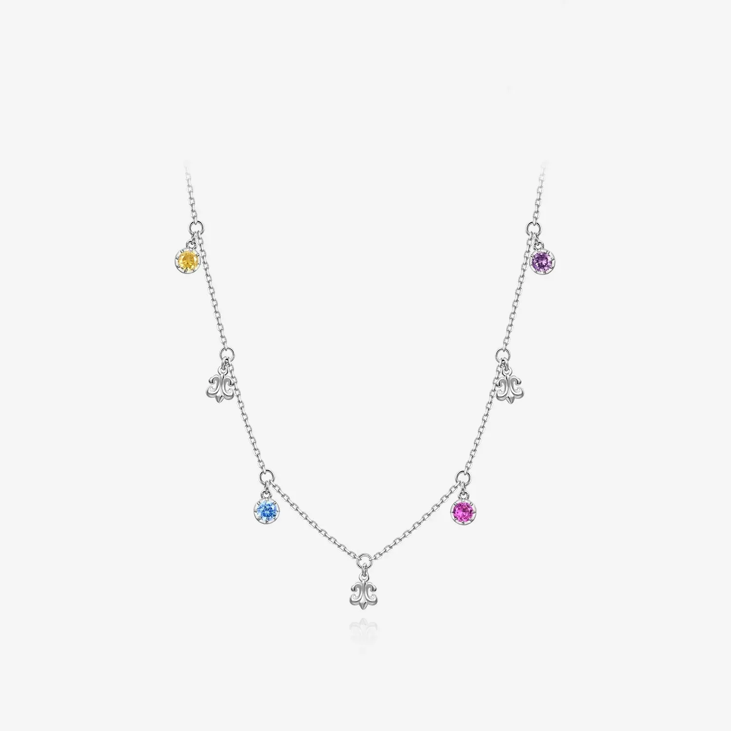 Iris Starry Light Luxury Temperament Versatile Gold Iris Necklace Dopamine Colorful Treasure Iris Earrings For Women view 2