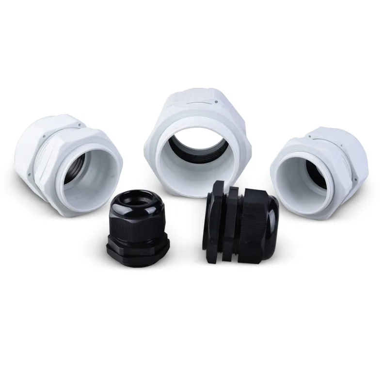 10 Stück Kabelverschraubung M-Serie Einstieg Wasserdicht IP68 M12/16/18/20/22/25 x 1,5 3–6,5 mm Nylon-Kunststoff-Anschlusshülsenverbindungen – Detail 2