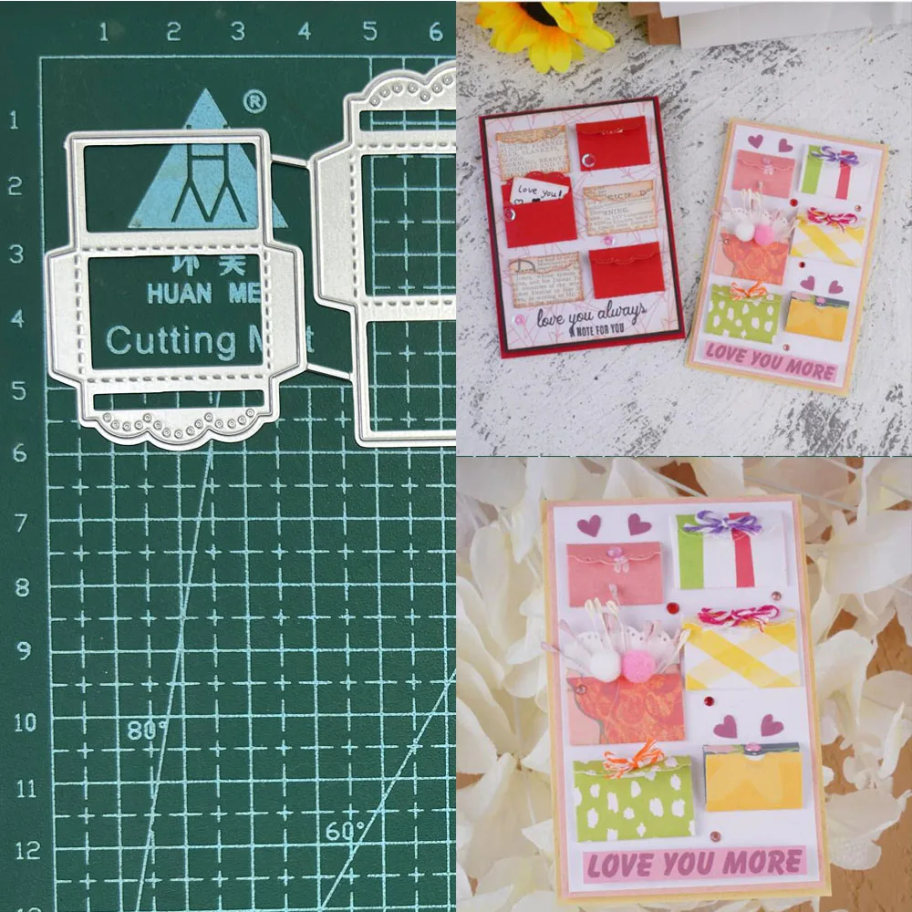Umschlag Metall Stanzformen für DIY Scrapbooking dekorative Prägung Handwerk Stanzschablone Form
