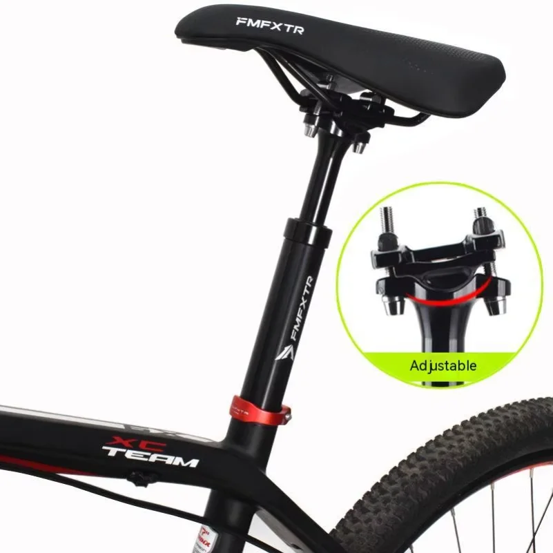 Bike Shock Absorption Seat Tube Aluminum Alloy MTB Suspension Seatpost 27.2/28.6/30.4/30.9/31.6mmx400mm Bicycle Seat Post Parts