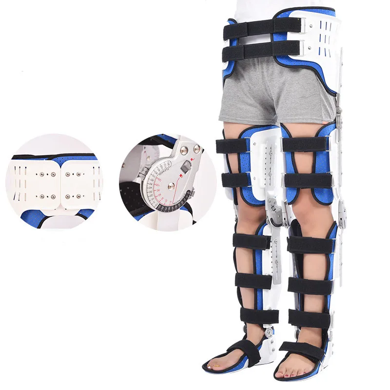 Comfortable Lower Limb Paralysis Hip Walking Fixed Knee Ankle Foot Orthosis Brace For Leg Knee Injury Protective Tools