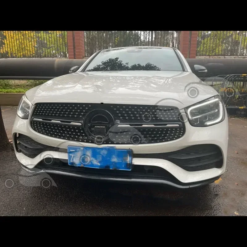 Front Racing Billet Bumper Grille Upper Facelift Grill For Mercedes Benz X253 W253 GLC300 GLC260 GLC220 2020-2022 Sport AMG-Line