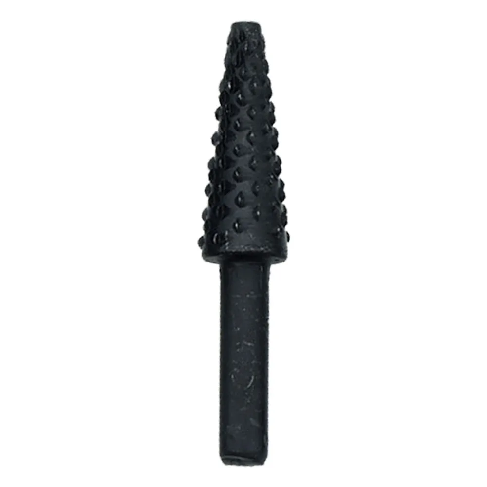 5pcs Black Finish Rotary Cutter Files Set Incisive Edge Assorted Shapes Rotary Drill Bits Set Wood Carving File Bits Woodworking