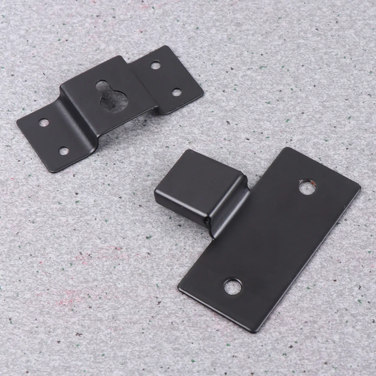 5Pcs Universal Wall Mounted Speaker Hangers Black Thick Stable Speaker Wall Mount for Home Store Hospital Cinema Use
