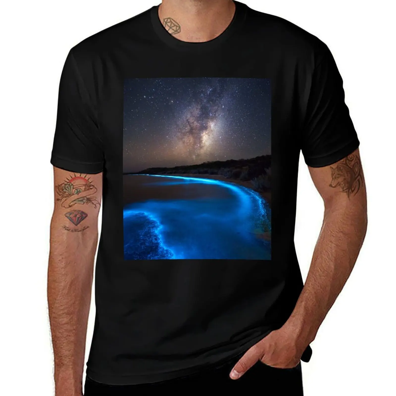 

Milky Bioluminescence - 2nd Edition T-Shirt graphic t shirts for man funny t shirts cotton man t shirt cotton T-Shirt