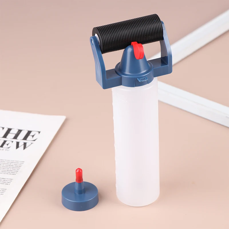 

High Quality 8oz Wood Glue Roller Bottle Set Glue Container Dispense Plastic Applicator Bottle For Woodworking Painting Tool