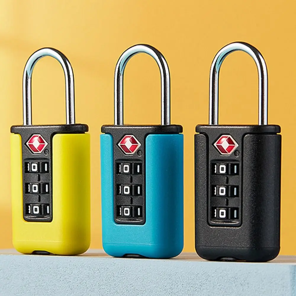 New Anti-theft TSA Customs Code Lock for Travel Luggage Password Changeable Lock Contrast Color Design Padlock