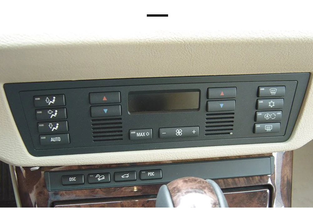 14pcs/set Car Climate Control Air Conditioning Switch Button Covers for BMW 5 Series E39 X5 E53