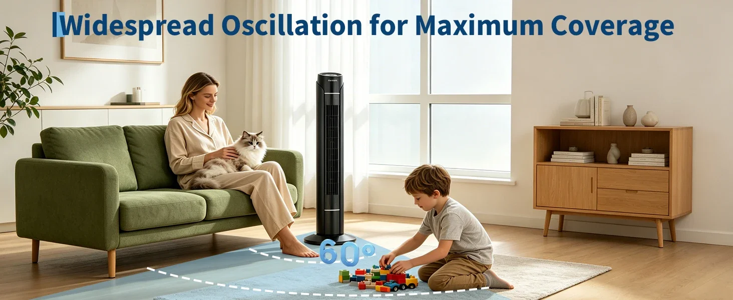 Tower Fan for Bedroom