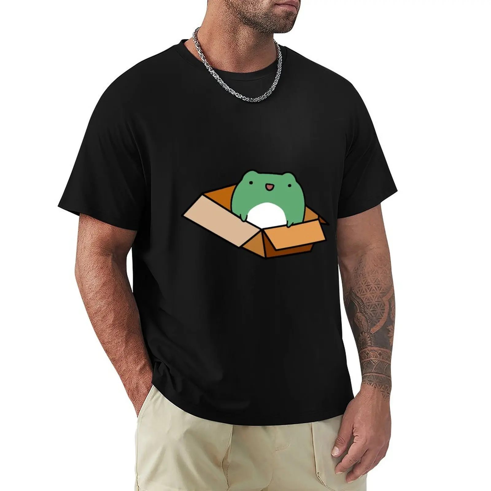 

Box Frog T-Shirt hippie clothes plus sizes mens workout shirts