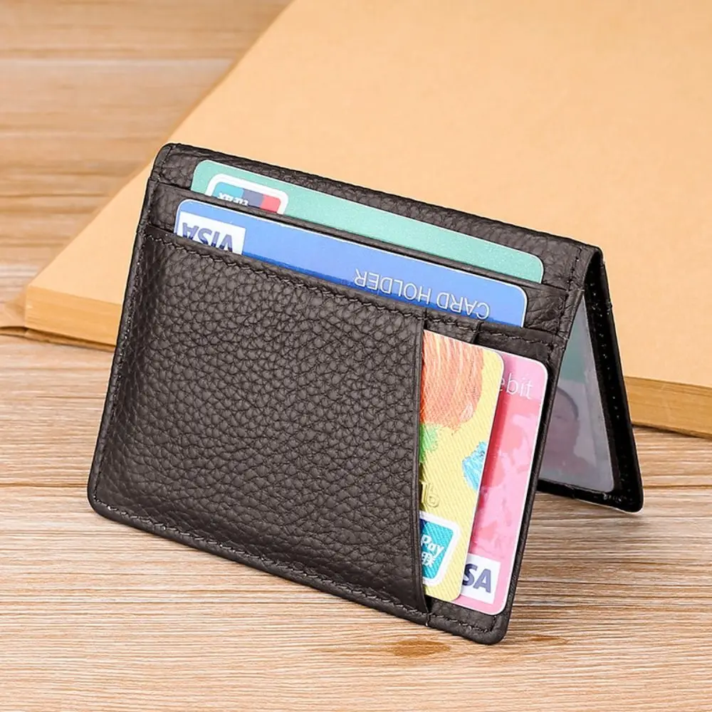 Gifts Portable Super Slim Wallet Multiple Card Positions Trendy Leather Wallet Credit Card Holder