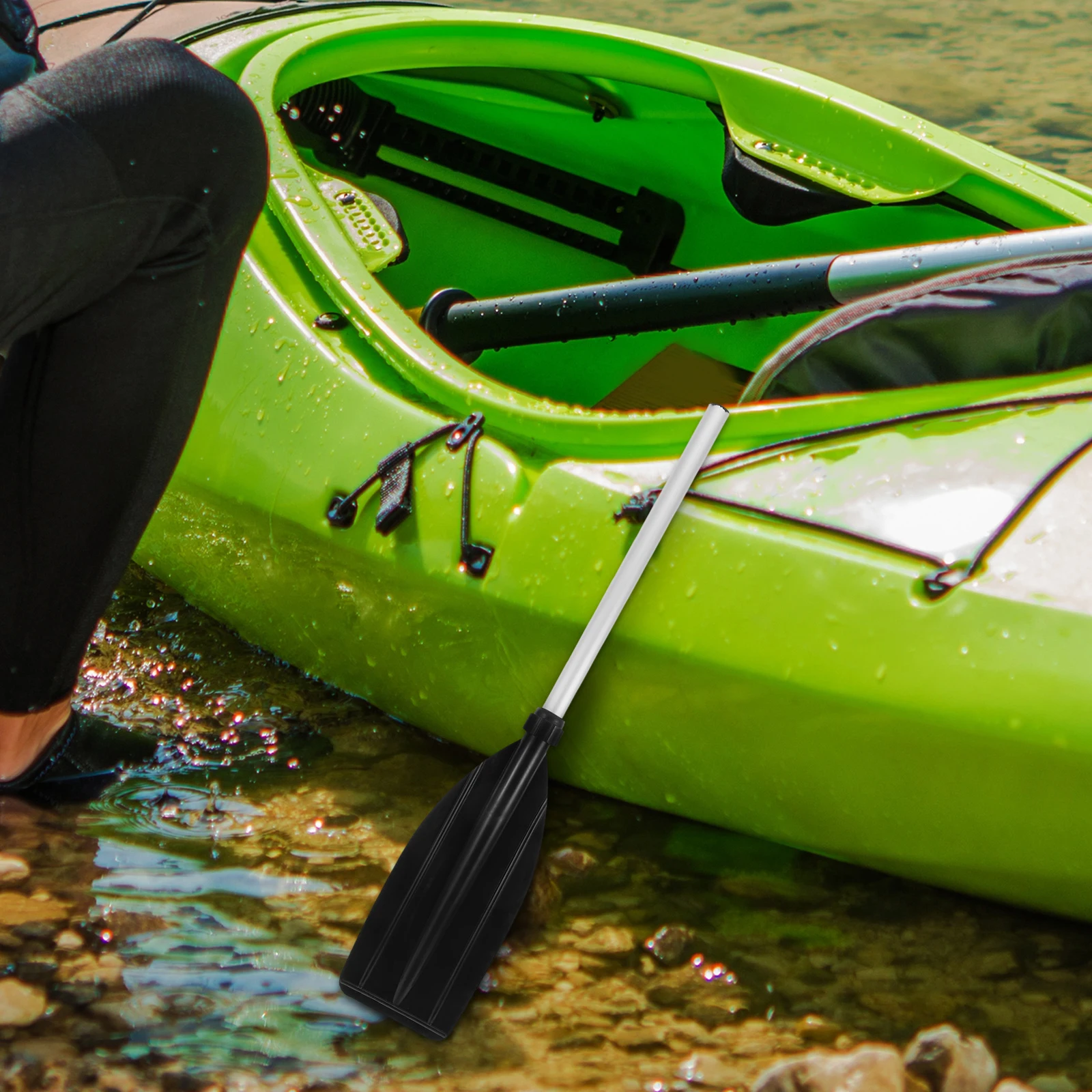

Aluminum Alloy Kayak Paddle Canoe Replacement Lightweight Durable Boat Paddles Oars Rubber Dinghies Inflatable Water