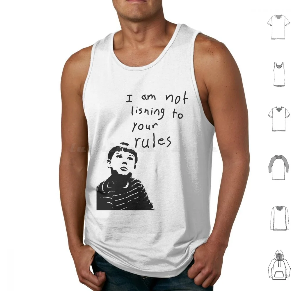 King Curtis-I Am Not Lisning To Your Rules! Tank Tops Vest Sleeveless King Curtis Wife Swap Not Lisning Listening Your Rules