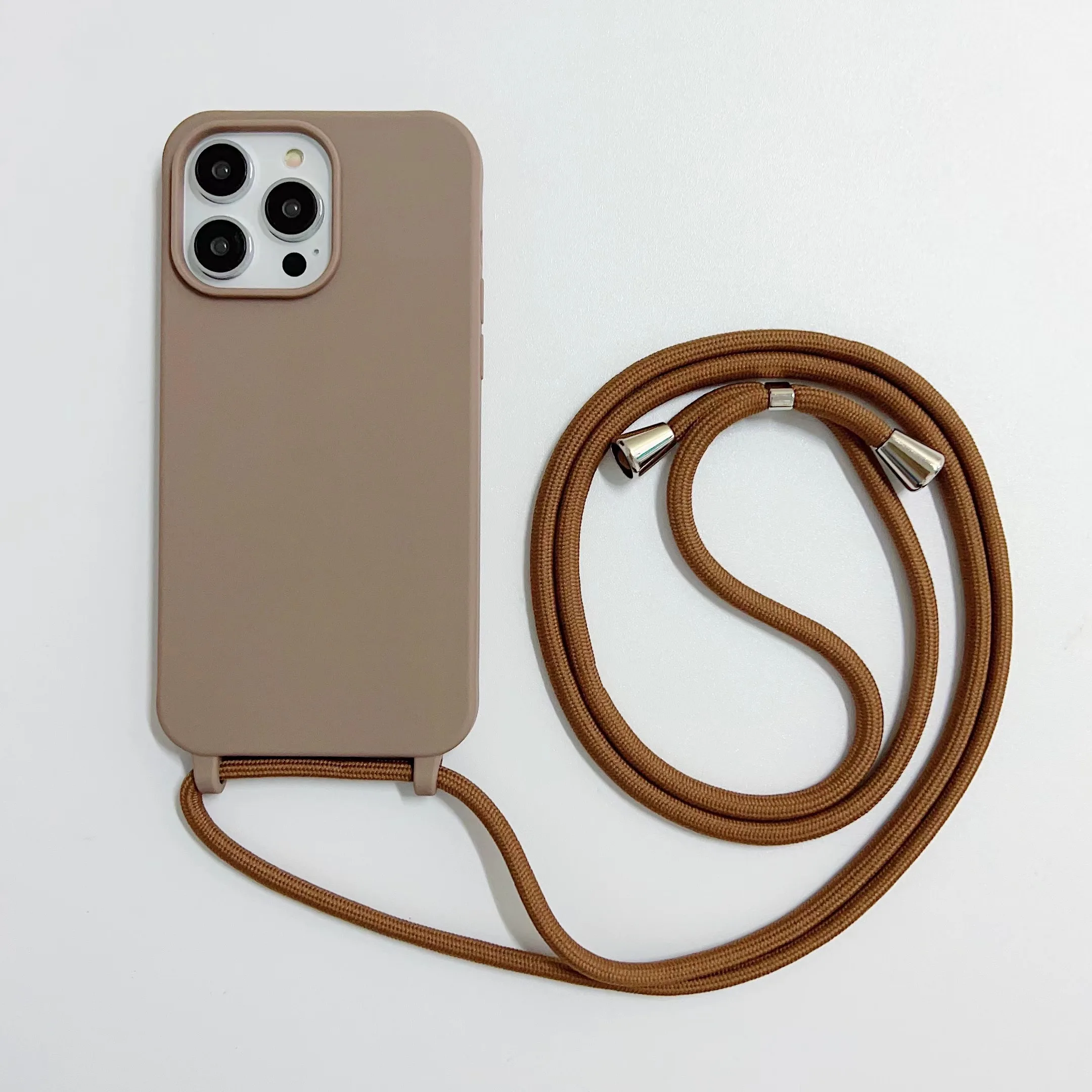 Strap Case für iPhone 17 16 14 13 12 Mini 11 15 Pro Max XS X Plus Crossbody Lanyard stoßfeste weiche TPU Silikon Outdoor Cover – Detail 18